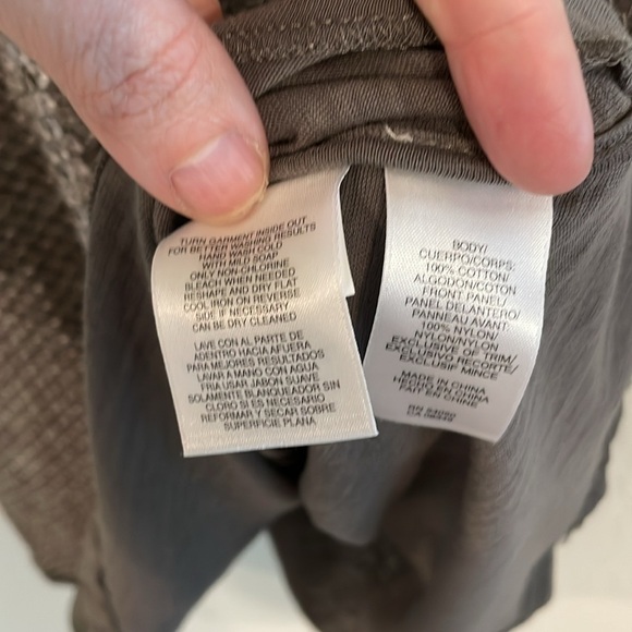 Rachel Roy Women’s Tank Top Large Gray Silver 100% Cotton Contemporary Sequin - Picture 9 of 13